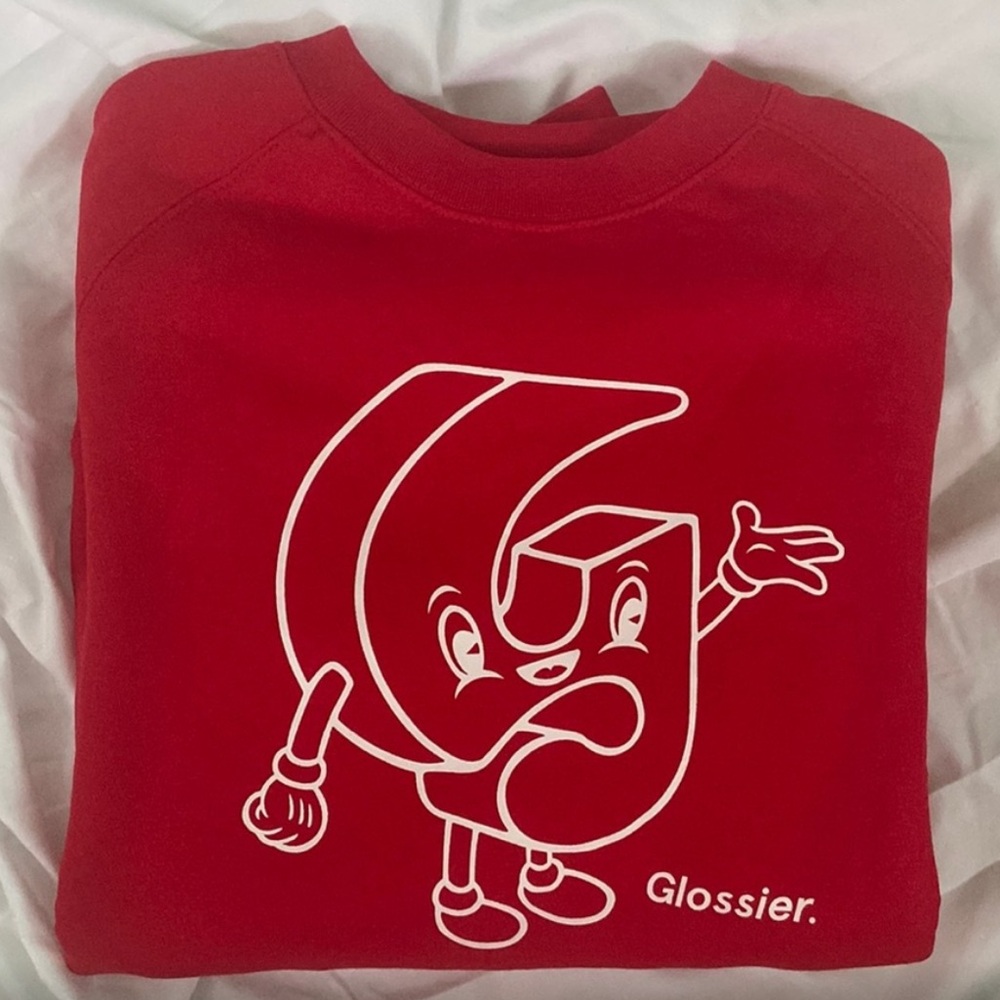 Glossier G Pal Holiday Sweatshirt (small)